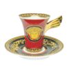 Rosenthal Versace Red Medusa Tea Cup and Saucer