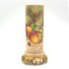 Royal Worcester Hand Painted Fruits Vase Signed C1956