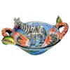 Ardmore Hand Painted Zebra Bowl 2008 Elsie