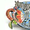 Ardmore Hand Painted Zebra Bowl 2008 Elsie