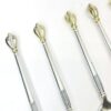 Hallmarked Silver Crown Tea Spoons Sorenson Denmark