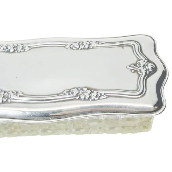 Hallmarked Silver Trinket Box Birmingham 1928
