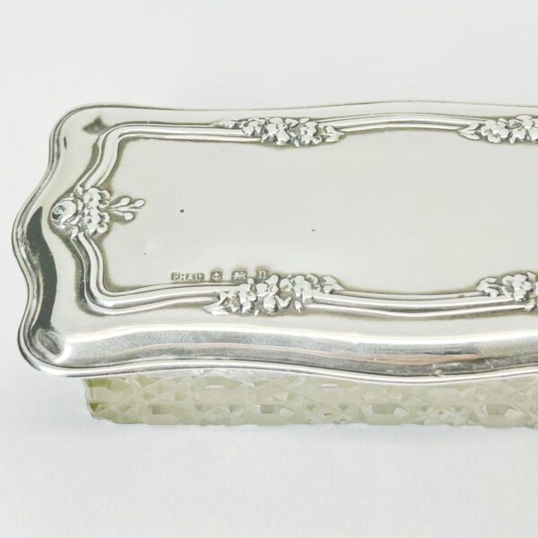 Hallmarked Silver Trinket Box Birmingham 1928