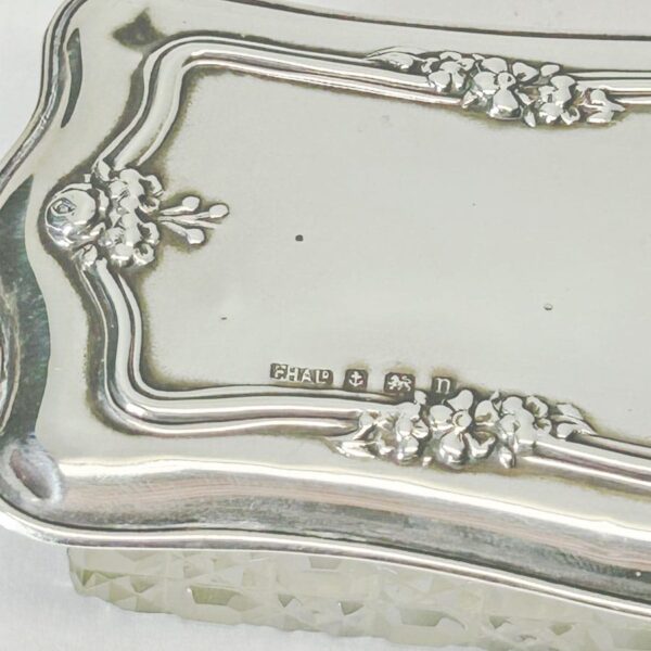 Hallmarked Silver Trinket Box Birmingham 1928