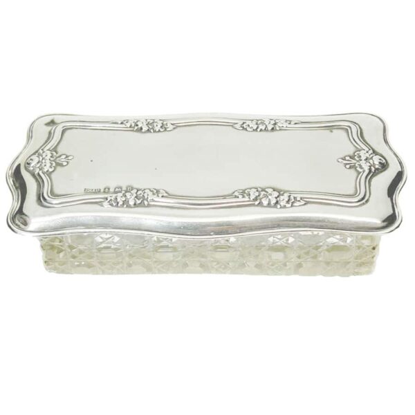 Hallmarked Silver Trinket Box Birmingham 1928