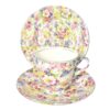 James Kent Du Barry Chintz Tea Trio C1930