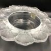 Lalique Opalencent Glass Honfleur Leaf Design Bowl
