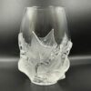 Lalique Opalescent Glass Hedera Ivy Leaf Vase