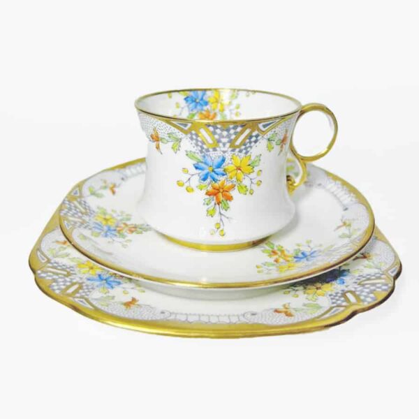 Royal-Albert-crown-china-floral-tea-trio-c1920-1 Royal Albert Crown China Floral Tea Trio C1920