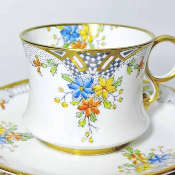 Royal-Albert-crown-china-floral-tea-trio-c1920-2 Royal Albert Crown China Floral Tea Trio C1920