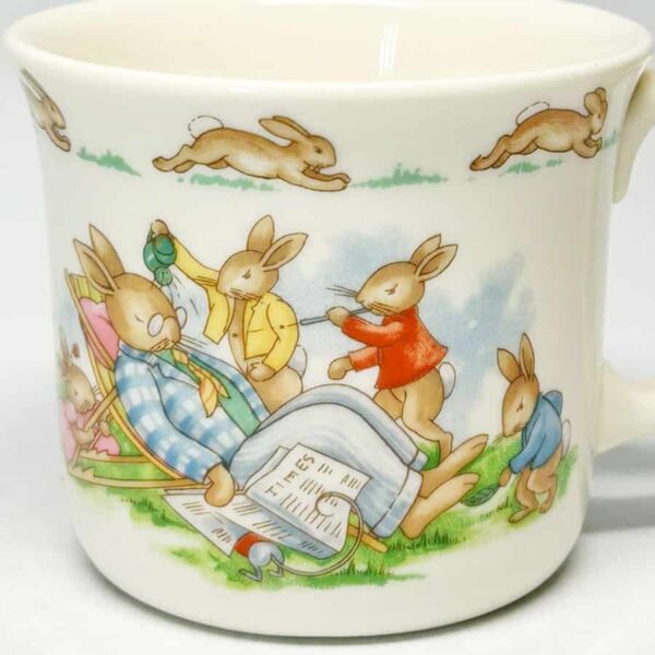 Royal Doulton Bunnykins Mug Disturbing Sleeping Father
