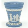 Wedgwood Light Blue Jasperware Vase With Frog