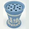 Wedgwood Light Blue Jasperware Vase With Frog