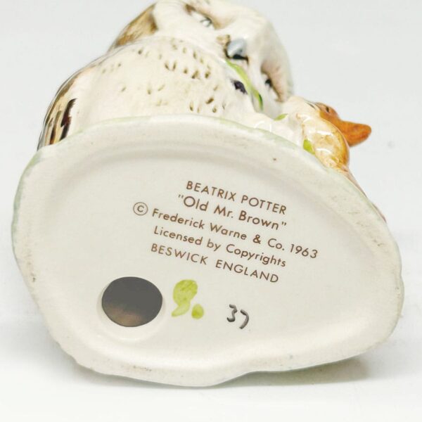 Beswick Beatrix Potter Old Mr Brown BP3c