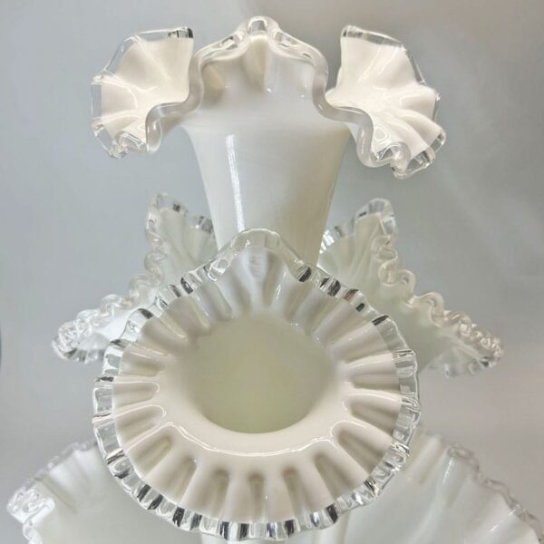 Fenton-milk-glass-epergne-centrepiece-c1950-2 Fenton Milk Glass Epergne Centrepiece C1950