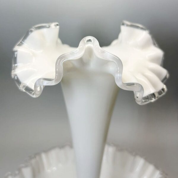 Fenton-milk-glass-epergne-centrepiece-c1950-3 Fenton Milk Glass Epergne Centrepiece C1950