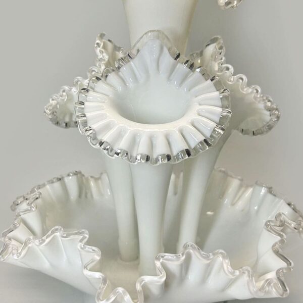 Fenton-milk-glass-epergne-centrepiece-c1950-5 Fenton Milk Glass Epergne Centrepiece C1950