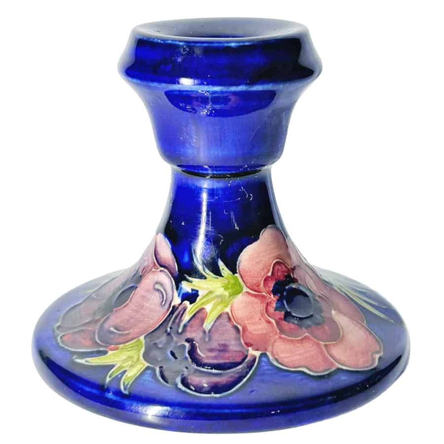 Moorcroft Anemone Candlestick Clyde on 4th Antiques & Collectables