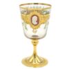 Murano-red-and-gold-years-cameo-goblet Murano Red And Gold Years Cameo Goblet
