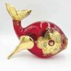 Murano Red And Gold Years Large Fish