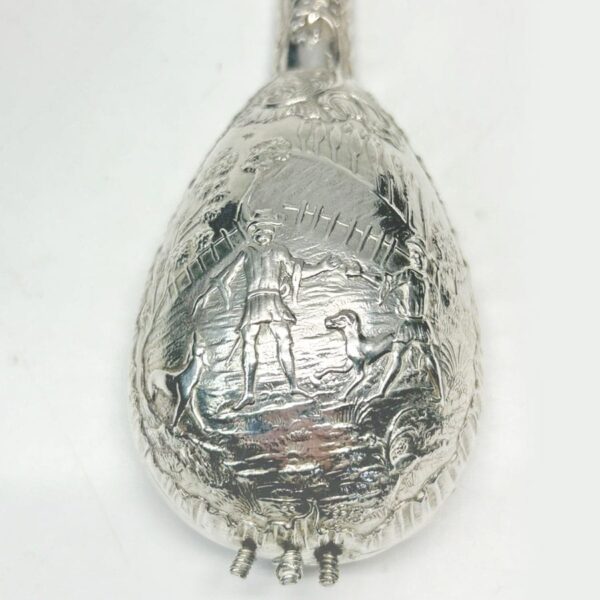 Rare Hallmarked Silver Mandolin Perfume Bottle 1888-95
