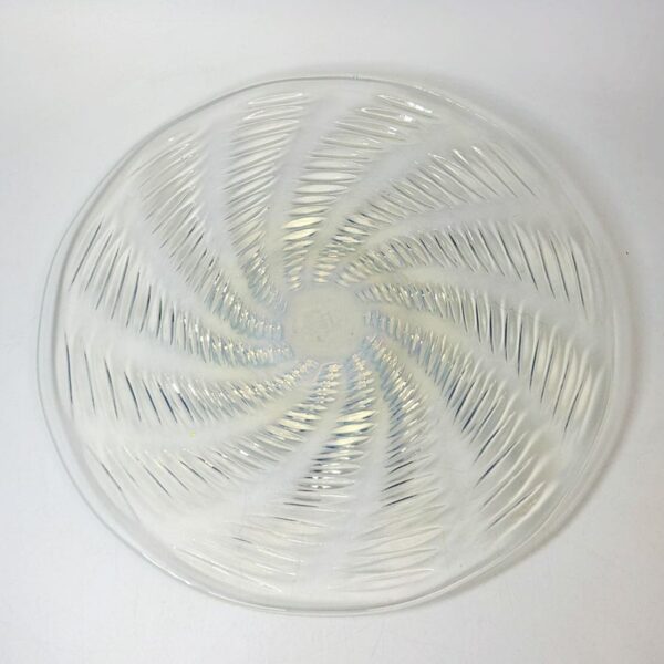 Rene Lalique Ondes Opalescent Plate C1935