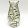 Sterling Silver Overlay Glass Vase 925
