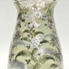 Sterling Silver Overlay Glass Vase 925