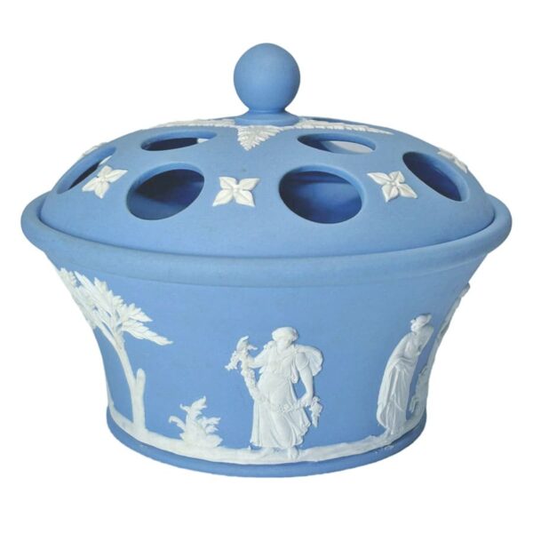 Wedgwood Jasper Ware Maiden Potpourri And Cover