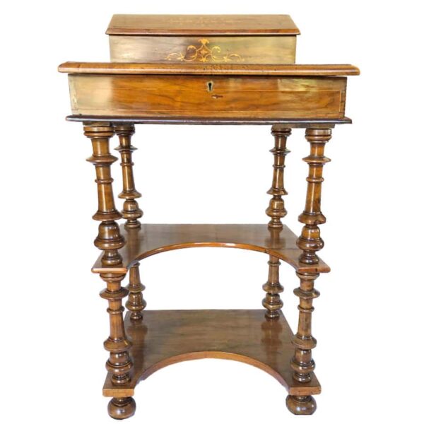 Yonkmans-Kas-Yellow-Wood-and-Stinkwood-20-th-2 Victorian Walnut Davenport Desk C1890