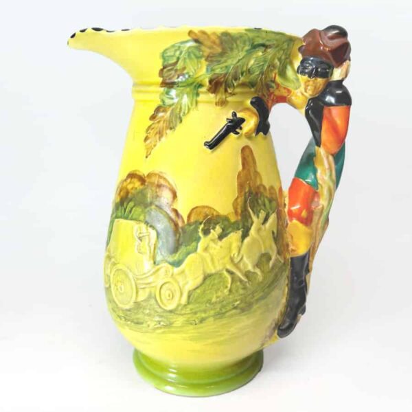 Burleigh Ware Masked Highway Man Dick Turpin Jug 1930