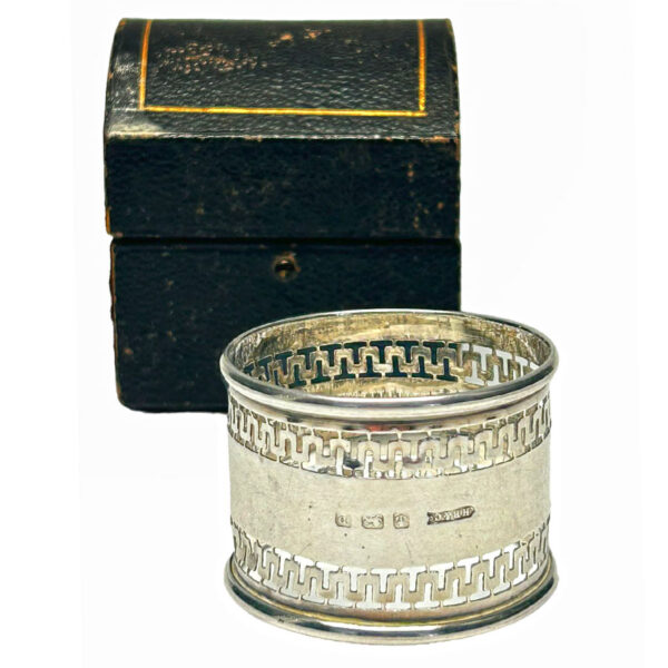 Hallmarked Silver Birmingham 1914 Serviette Ring Boxed