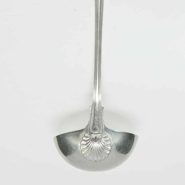 Hallmarked Shell Pattern Silver Soup Ladle London 1848