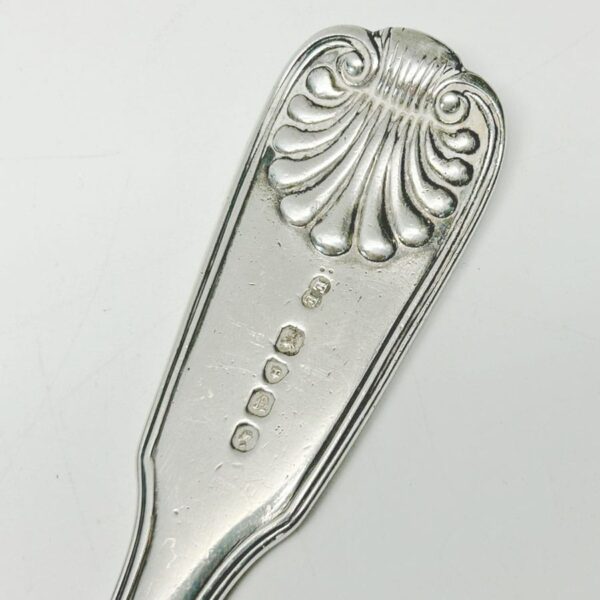 Hallmarked Shell Pattern Silver Soup Ladle London 1848