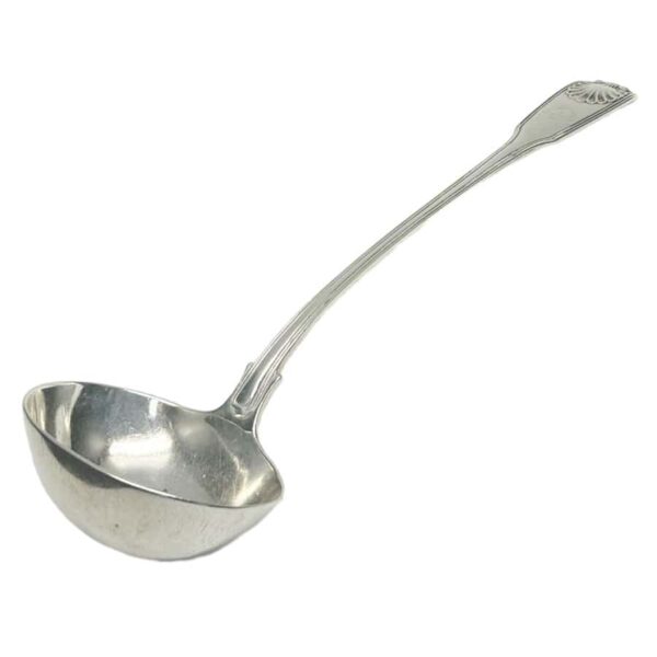 Hallmarked Shell Pattern Silver Soup Ladle London 1848