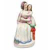 Victorian Staffordshire Flat Back Figure Lady With Child C1850