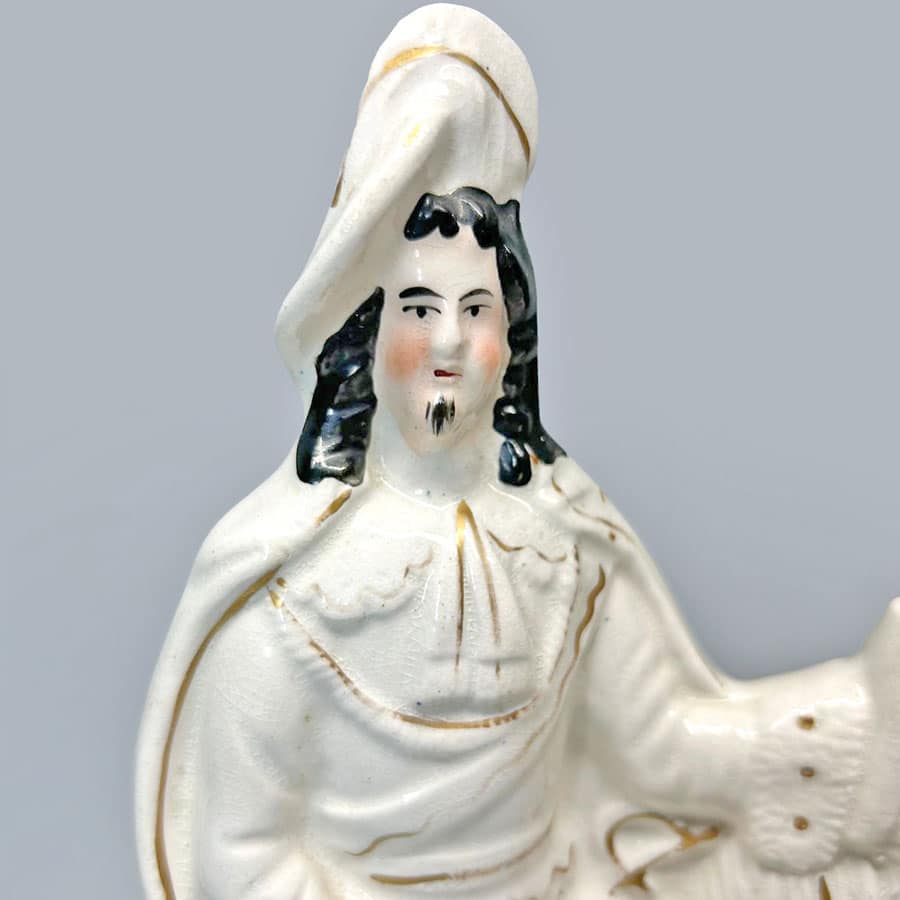 Victorian Staffordshire Flat Back Bonnie Prince Charlie C1850