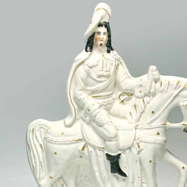 Victorian Staffordshire Flat Back Bonnie Prince Charlie C1850