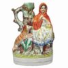Victorian Staffordshire Red Riding Hood  C1850 Spill Vase