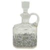 Dutch Silver Mounted Etched Glass Claret Jug
