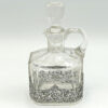 Dutch Silver Mounted Etched Glass Claret Jug