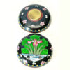 Japanese Cloisonné Iris Covered Bowl 20th