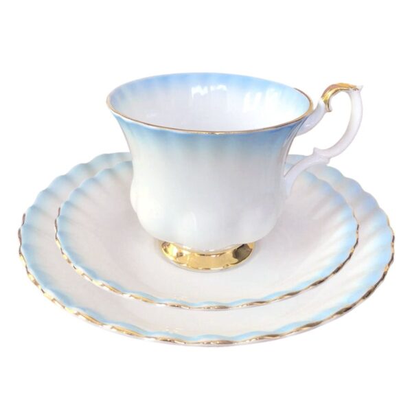 Royal Albert Rainbow Blue Montrose Tea Trio