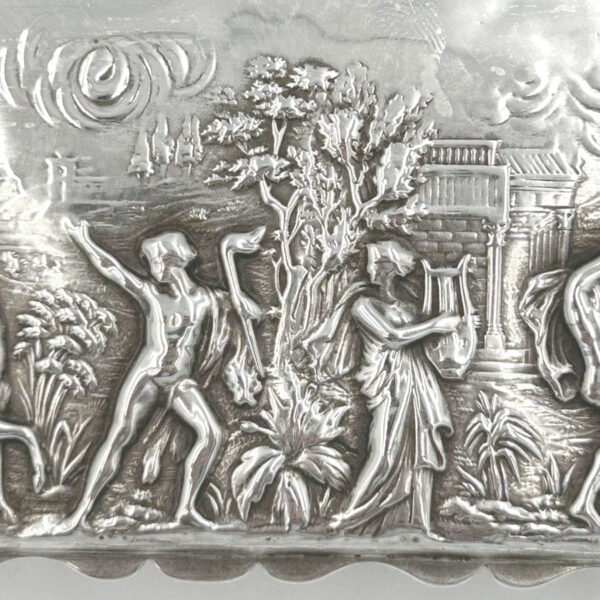 Chester Silver Neo Classical Hinged Box Chester 1902 George Nathan