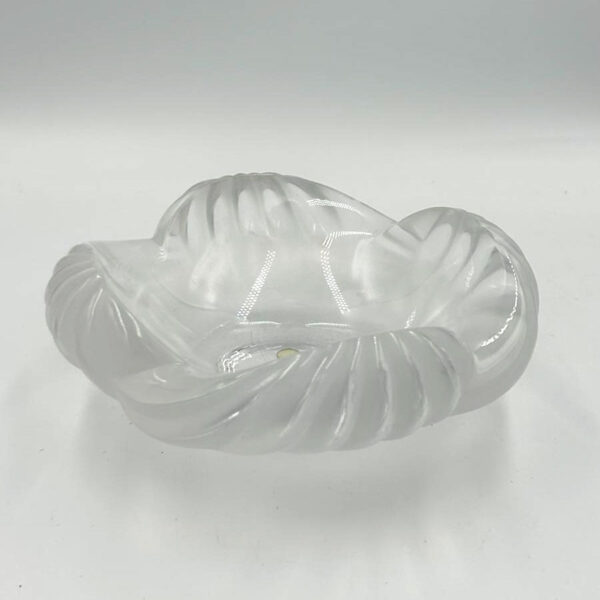Lalique France Scolloped and Frosted Bowl