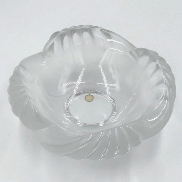 Lalique France Scolloped and Frosted Bowl