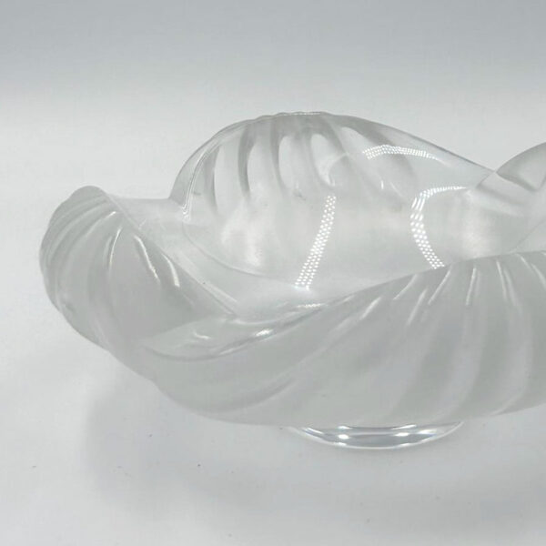 Lalique France Scolloped and Frosted Bowl