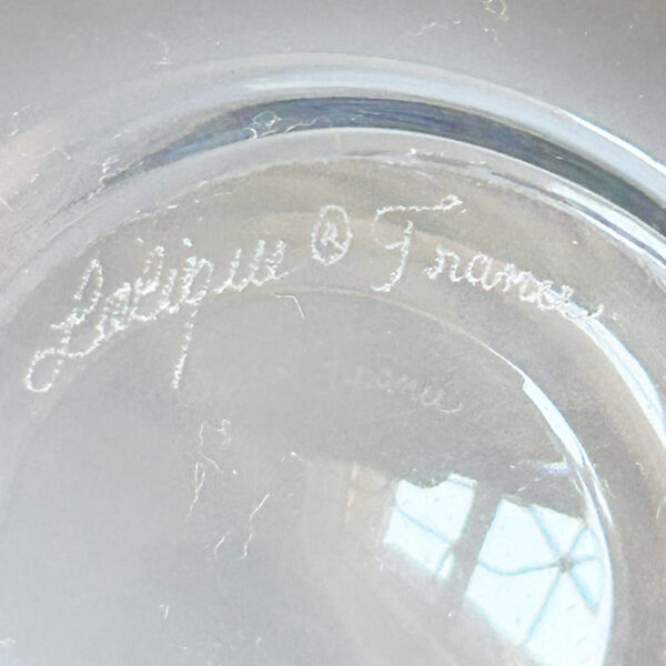 Lalique France Scolloped and Frosted Bowl