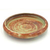 Linnware Brown Green Glaze Pansy Bowl