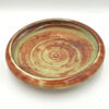 Linnware Brown Green Glaze Pansy Bowl